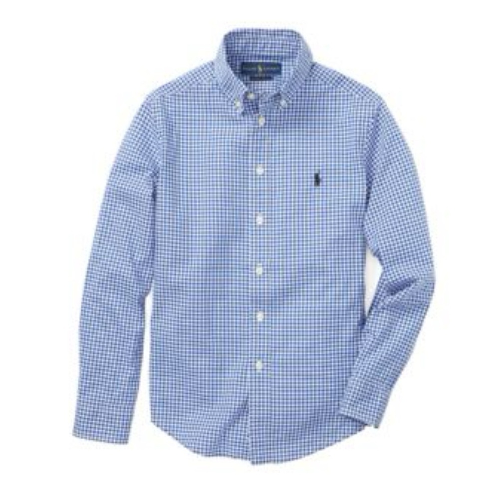 Ralph Lauren Men's Blue Checkered Shirt